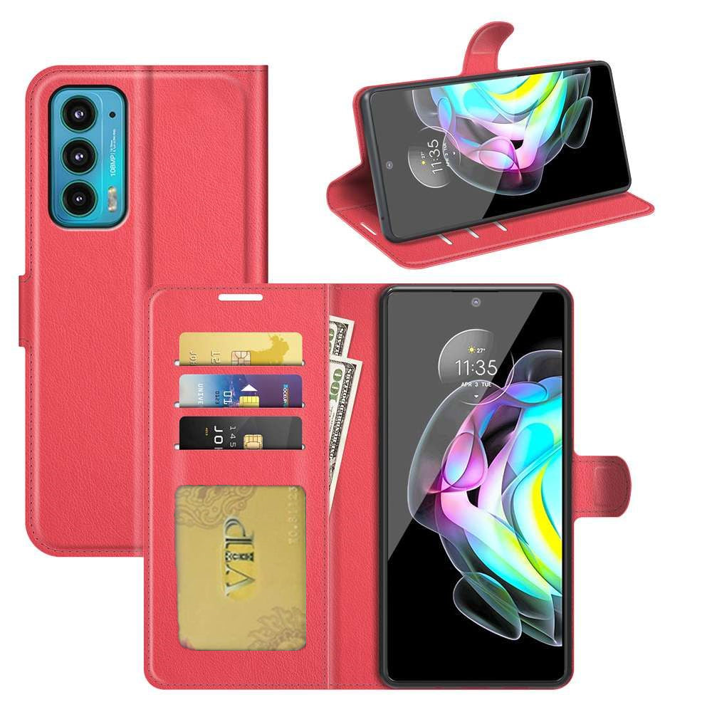 Leather Folio Wallet Case for Motorola Moto Edge (2021) Leather Folio Wallet Case for Motorola Moto Edge (2021)